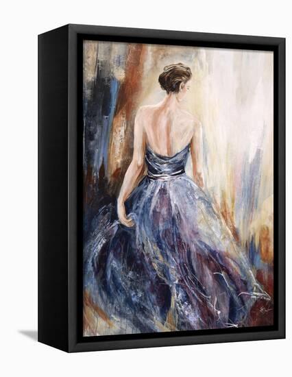 Lady in Blue-Farrell Douglass-Framed Stretched Canvas