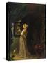 Lady in Front of Mirror-Frans Van Mieris-Stretched Canvas