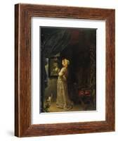 Lady in Front of Mirror-Frans Van Mieris-Framed Giclee Print