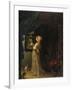 Lady in Front of Mirror-Frans Van Mieris-Framed Giclee Print