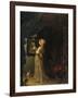 Lady in Front of Mirror-Frans Van Mieris-Framed Giclee Print