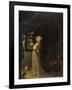 Lady in Front of Mirror-Frans Van Mieris-Framed Giclee Print