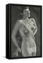 Lady in Full-Body Foundation Garment-null-Framed Stretched Canvas