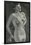 Lady in Full-Body Foundation Garment-null-Framed Art Print