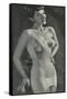 Lady in Full-Body Foundation Garment-null-Framed Stretched Canvas