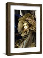 Lady in Gold, Venice Carnival, Venice, Veneto, Italy, Europe-James Emmerson-Framed Photographic Print