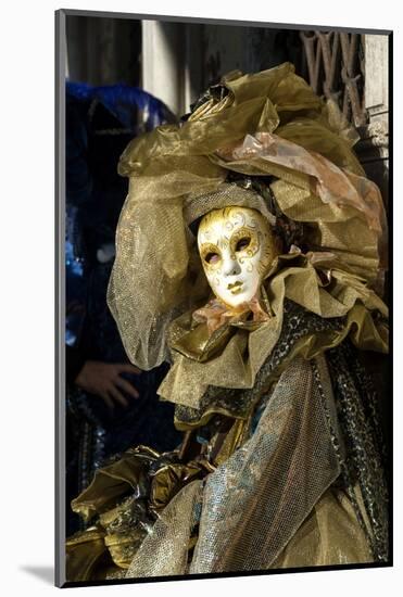Lady in Gold, Venice Carnival, Venice, Veneto, Italy, Europe-James Emmerson-Mounted Photographic Print