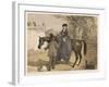 Lady in Her Riding Habit is Helped to Dismount by a Gentleman-Edmond Morin-Framed Art Print