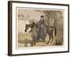 Lady in Her Riding Habit is Helped to Dismount by a Gentleman-Edmond Morin-Framed Art Print