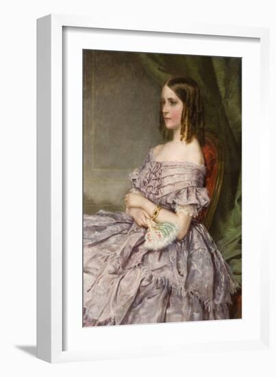 Lady in Lilac-Charles Wynne Nicholls-Framed Giclee Print