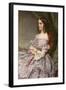 Lady in Lilac-Charles Wynne Nicholls-Framed Giclee Print