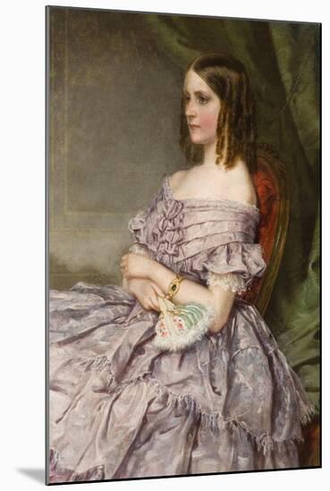 Lady in Lilac-Charles Wynne Nicholls-Mounted Giclee Print