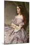 Lady in Lilac-Charles Wynne Nicholls-Mounted Giclee Print