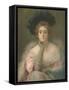 Lady in Pink, 1898 (Pastel on Paper)-Joseph W Gies-Framed Stretched Canvas