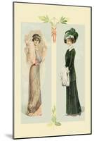 Lady in Pink, Lady in Green-null-Mounted Art Print