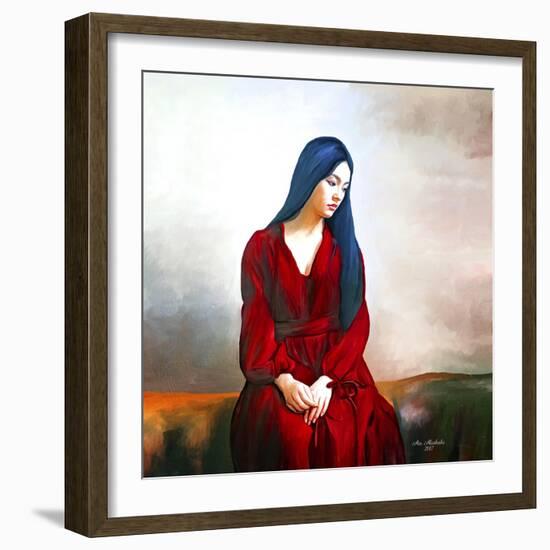 Lady In Red 4-Ata Alishahi-Framed Giclee Print