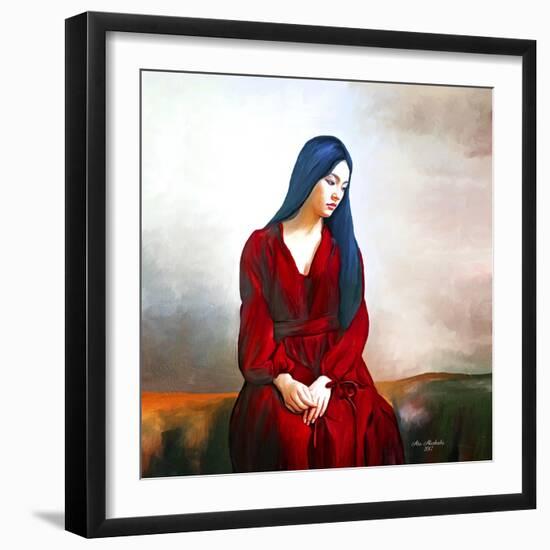 Lady In Red 4-Ata Alishahi-Framed Giclee Print