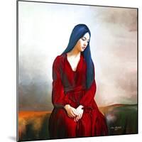 Lady In Red 4-Ata Alishahi-Mounted Giclee Print