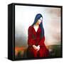 Lady In Red 4-Ata Alishahi-Framed Stretched Canvas