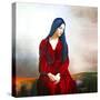 Lady In Red 4-Ata Alishahi-Stretched Canvas