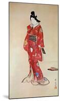 Lady In Red-Kyosai-Mounted Art Print