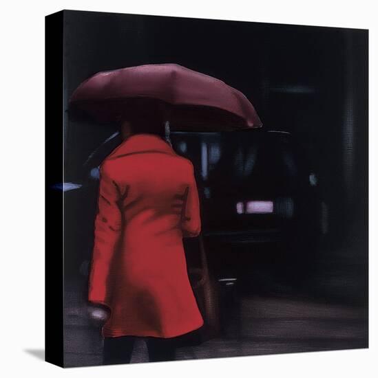 Lady in Red-Xavier Visa-Stretched Canvas