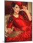 Lady in Red-Winter Wolf Studios-Mounted Photographic Print
