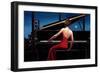 Lady in Red-Marco Fabiano-Framed Art Print