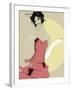 Lady in Red-Ashley David-Framed Giclee Print