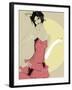 Lady in Red-Ashley David-Framed Giclee Print