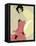 Lady in Red-Ashley David-Framed Stretched Canvas