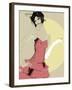 Lady in Red-Ashley David-Framed Premium Giclee Print