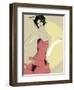 Lady in Red-Ashley David-Framed Giclee Print