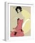 Lady in Red-Ashley David-Framed Giclee Print