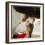 Lady in Red-Elena Ilku-Framed Giclee Print