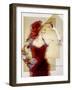 Lady In Red-null-Framed Giclee Print