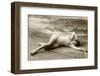 Lady in swimsuit-French School-Framed Photographic Print