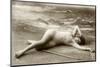 Lady in swimsuit-French School-Mounted Photographic Print