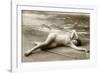 Lady in swimsuit-French School-Framed Photographic Print