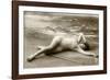 Lady in swimsuit-French School-Framed Photographic Print