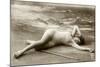 Lady in swimsuit-French School-Mounted Photographic Print