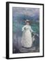 Lady in the Countryside, 1889 (Oil on Canvas)-Giacomo Grosso-Framed Giclee Print