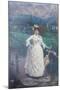 Lady in the Countryside, 1889 (Oil on Canvas)-Giacomo Grosso-Mounted Giclee Print