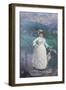 Lady in the Countryside, 1889 (Oil on Canvas)-Giacomo Grosso-Framed Giclee Print