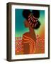 Lady In The Flower Field-Lorintheory-Framed Art Print