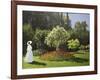 Lady in the Garden, 1867-Claude Monet-Framed Giclee Print