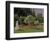 Lady in the Garden, 1867-Claude Monet-Framed Premium Giclee Print