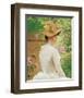 Lady in the Garden-Paul Peel-Framed Premium Giclee Print