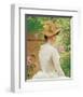 Lady in the Garden-Paul Peel-Framed Premium Giclee Print