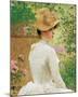 Lady in the Garden-Paul Peel-Mounted Premium Giclee Print